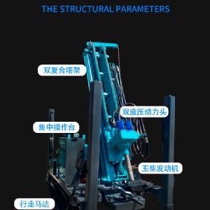 水井鉆機 液壓動(dòng)力 輕松鉆井