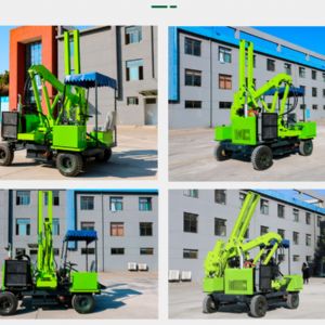 輪式護欄打樁機(小四輪打樁機)