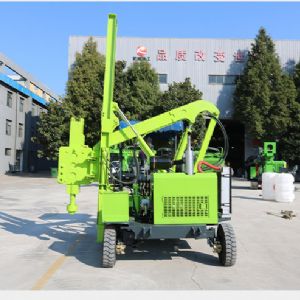 輪式護欄打樁機(小四輪打樁機)