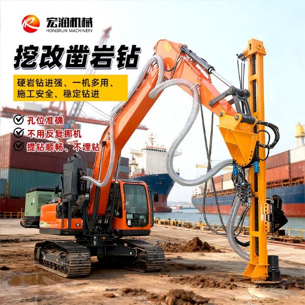 挖機(jī)改鑿巖鉆機(jī)定制